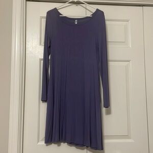 HiMone size M long sleeve purple tshirt dress. Never worn. Smoke free home.